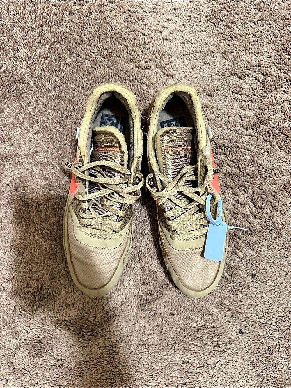 Nike Air Max 90 Off-White Desert Ore Sneakers